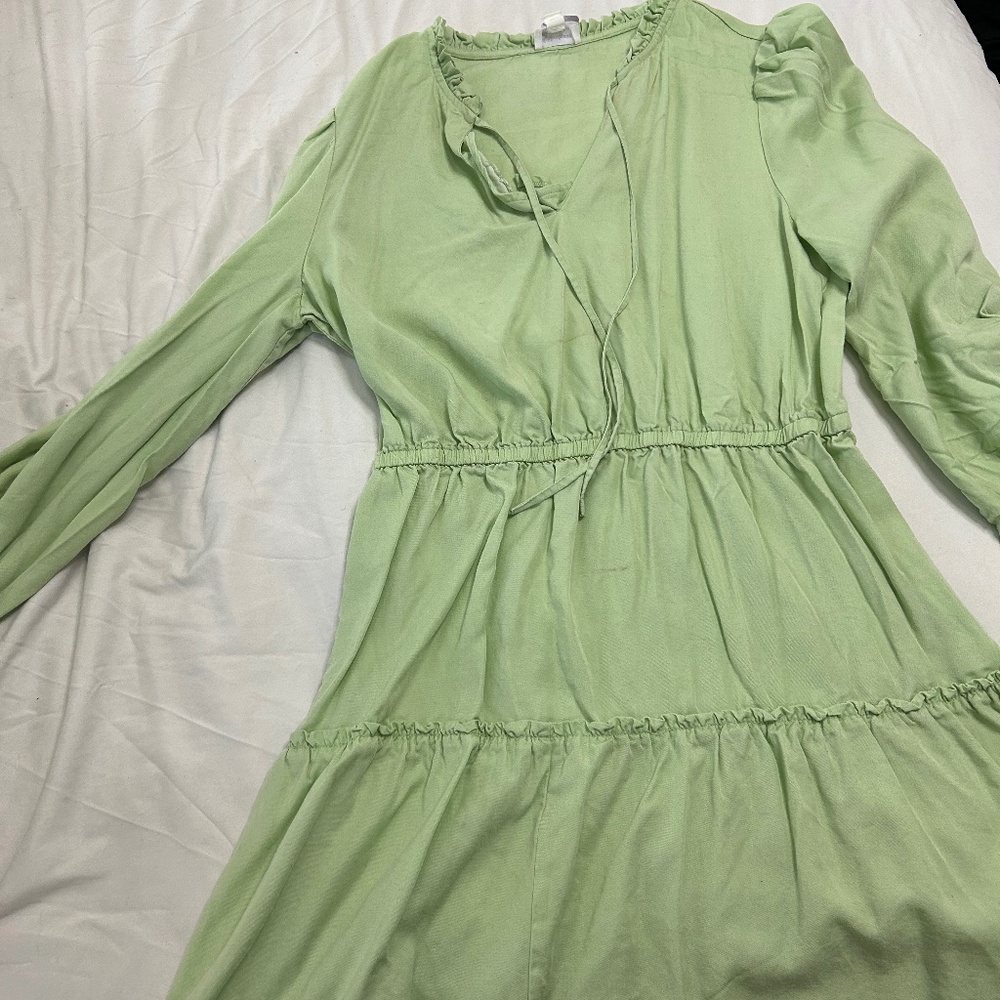 Long sleeve mini dress